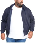 DUKE Ανδρική μπλέ navy φλίς ζακέτα φούτερ CANTOR KS1609 Navy