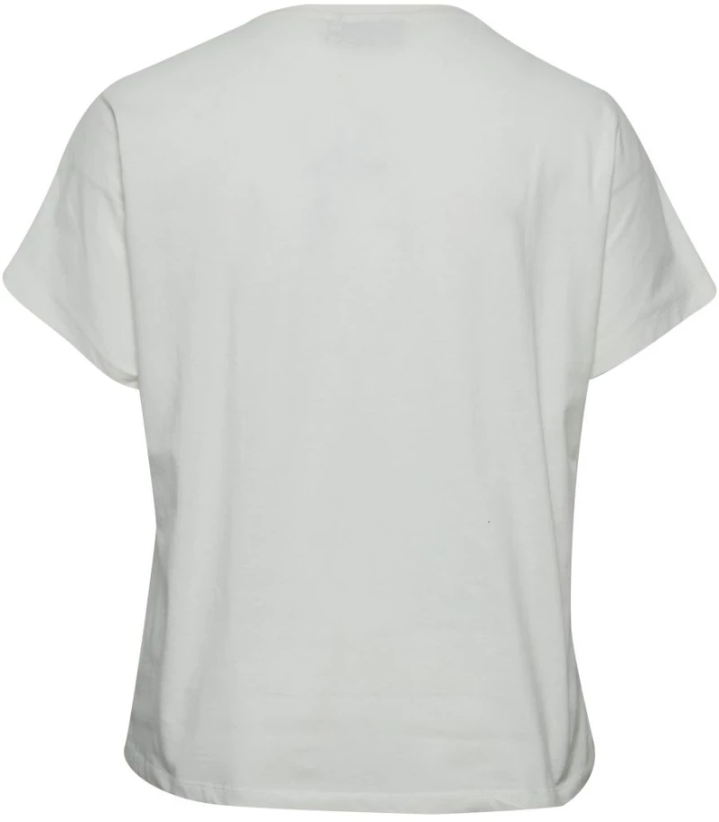 FRANSA Γυναικείο λευκό T-Shirt μπλουζάκι 20612863-201237