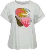 FRANSA Γυναικείο λευκό T-Shirt μπλουζάκι 20612863-201237