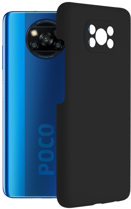 Techsuit - Soft Edge Silicone - Xiaomi Poco X3 / Poco X3 NFC / Poco X3 Pro - Black