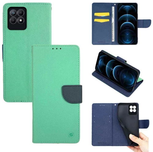 Θήκη Βιβλίο Sonique Trend Book Realme 8i Βεραμάν / Σκούρο Μπλε - Sonique - Βεραμάν / Σκούρο Μπλε - Realme 8i