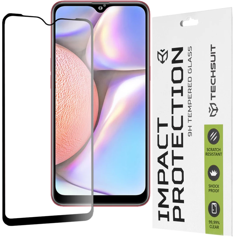 Techsuit - 111D Full Cover / Full Glue Glass - Samsung Galaxy A10 / A10s / M01s / M10 - Black