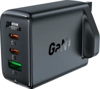 Acefast Φορτιστής Ταξιδίου Acefast A44 Fast Charging 2xUSB-C PD65W USB-A GaN Μαύρος 39899 6974316281795
