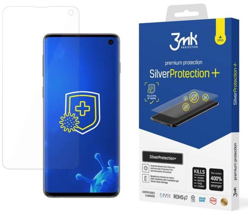 Tempered Glass SAMSUNG GALAXY S10 3MK SilverProtection+
