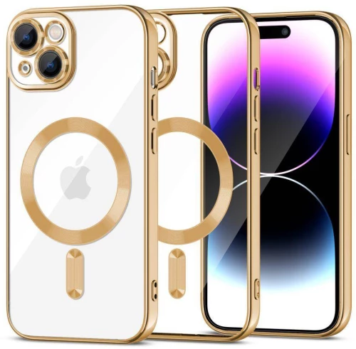 Case APPLE IPHONE 15 Tech-Protect MagShine gold