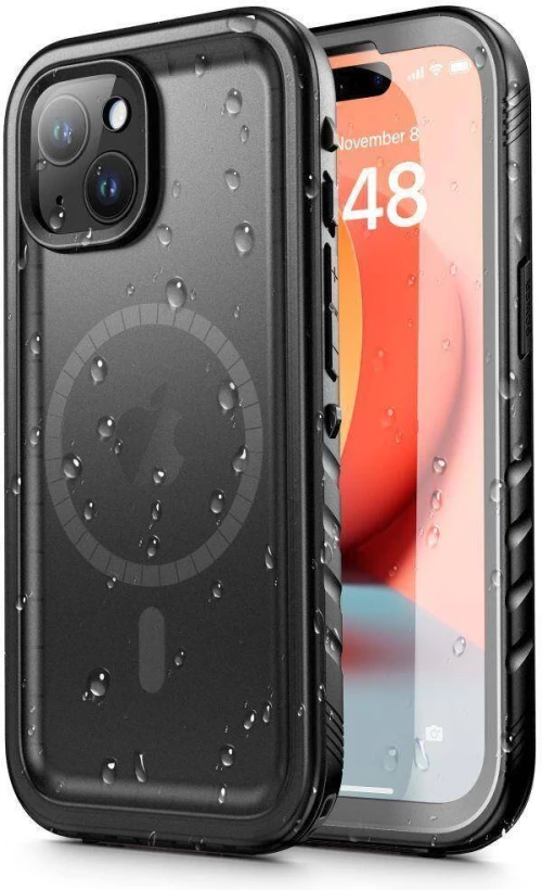 Case APPLE IPHONE 15 Tech-Protect Shellbox IP68 MagSafe black