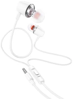 HOCO M107 DISCOVERER ΑΚΟΥΣΤΙΚΑ HANDSFREE, ΛΕΥΚΟ