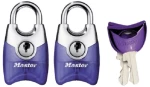 MasterLock - ΣΕΤ 2 λουκέτα χρωματιστά νίκελ 20mm με ίδιο κλειδί 463000112