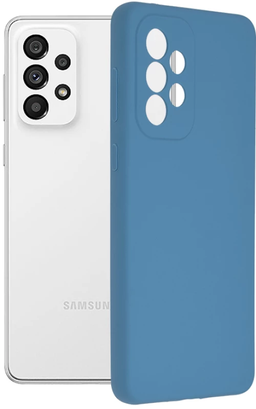 Techsuit - Soft Edge Silicone - Samsung Galaxy A73 5G - Denim Blue