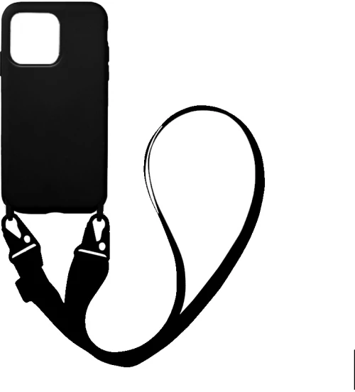 Θήκη CarryHang Liquid Silicone Strap Apple iPhone 13 Pro Μαύρο - My Colors - Μαύρο - iPhone 13 Pro