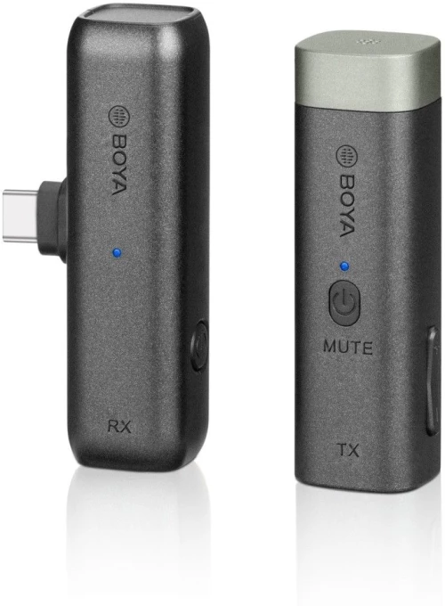 BOYA BY-WM3U wireless mic 2.4Ghz Wireless mic System, for UsB type-C, 3.5mmTRS. TRRS