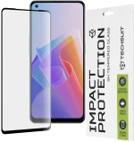 Techsuit - 111D Full Cover / Full Glue Glass - Oppo Reno7 4G / Reno7 Lite / Reno8 Lite / OnePlus Nord N20 5G - Black