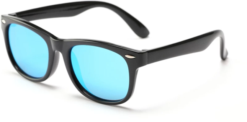 Techsuit - Sunglasses Polarised (D802) - for Kids, UV Protection - Black / Blue