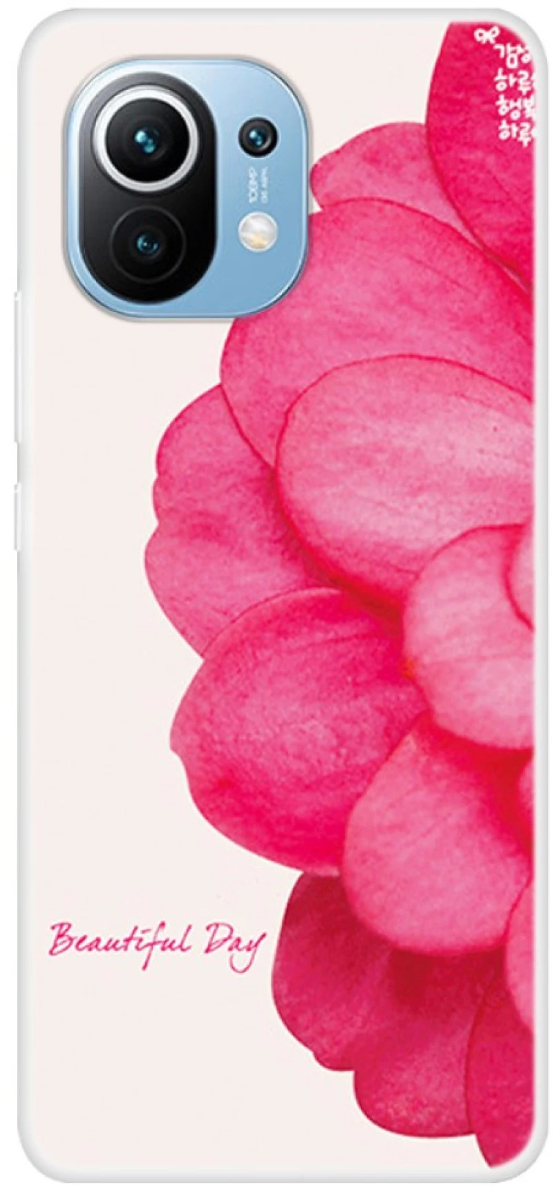 Θήκη Σιλικόνης Κάλυμμα Πλάτης για Xiaomi Mi 11 Rose Flower ΟΕΜ