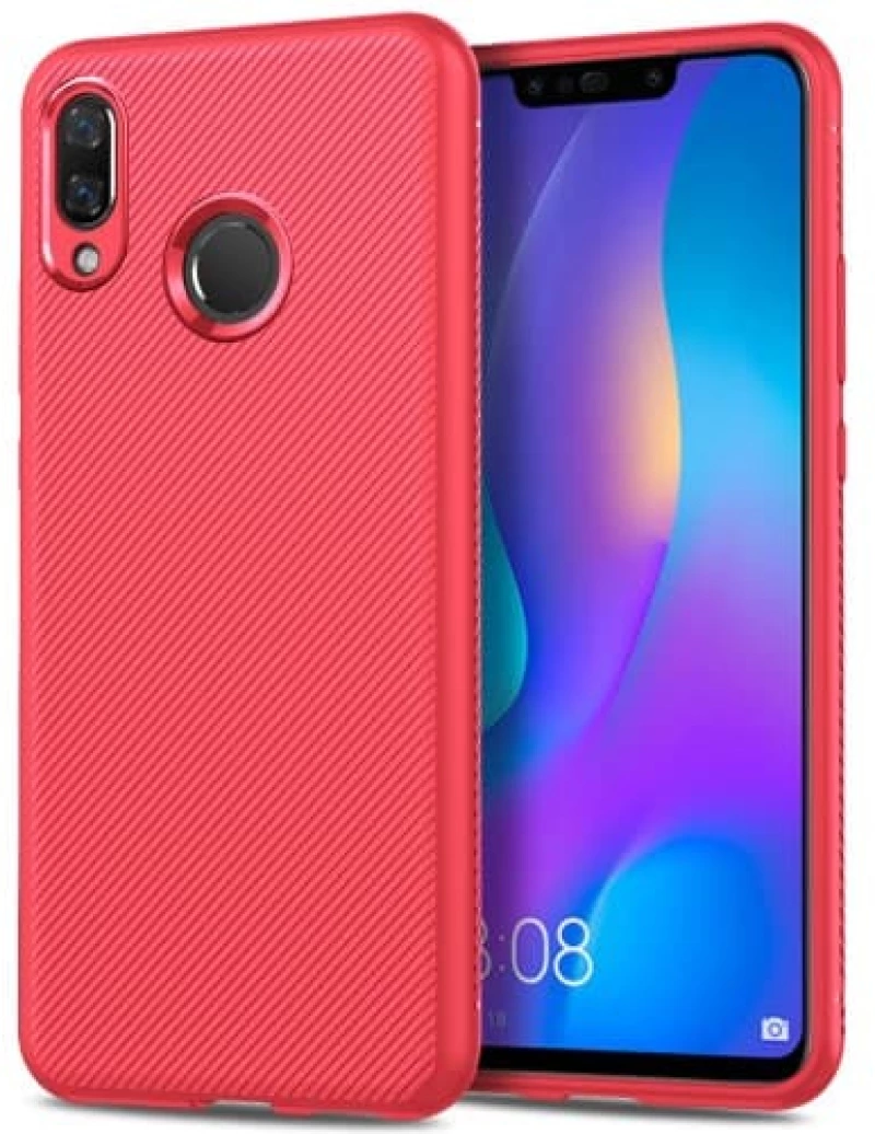 Jazz Series TPU Θήκη για Huawei Y9 2019 OEM- Κόκκινη