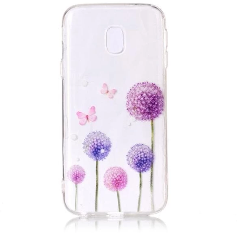 Κομψή Προστατευτική Θήκη TPU για Samsung Galaxy J7 2017 OEM- Purple Dandelion