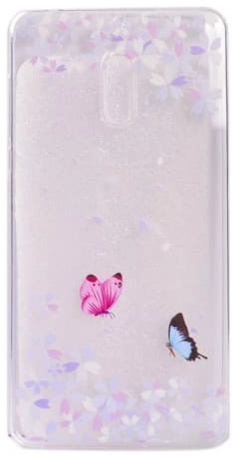 OEM Κάλυμμα Πλάτης TPU για Nokia 6 Butterflies & Flowers