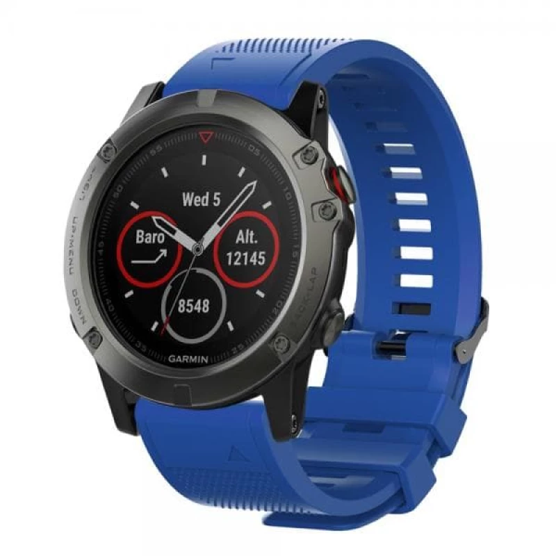 Λουράκι Σιλικόνης 26mm  για Garmin Fenix 5X / 5X Plus / Fenix 3 / 3 HR- Blue