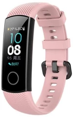 Λουράκι Σιλικόνης για Huawei Honor Band 4/ 5 (95.6mm +124.8mm) Ροζ OEM