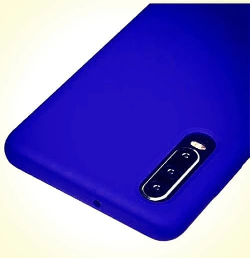 Κομψή Ενισχυμένη Θήκη Σιλικόνης για Huawei P30 ΟΕΜ- Μπλε