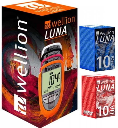 Wellion LUNA Trio με 10 ταινίες Χοληστερόλης & 10 ταινίες Ουρικού