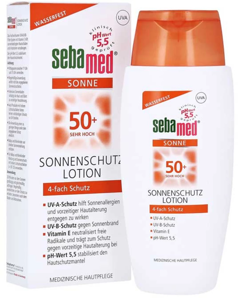 Sonnenschutz Lotion SPF-50+ 150ml - Sebamed / Αντηλιακή λοσιόν σώματος