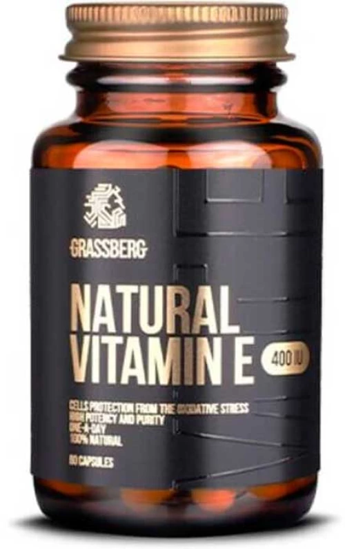 Vitamin E 400 IU Natural 60 caps - Grassberg