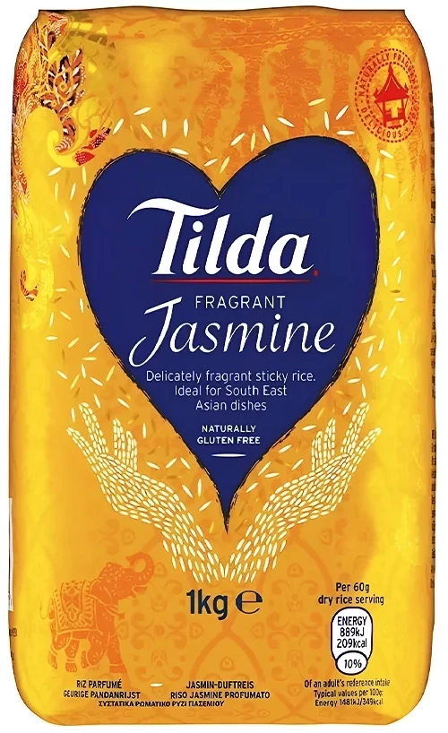 Ρύζι Γιασεμιού Μακρύκοκκο Tilda Thai Jasmine Rice 1000g