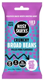 Σνακ Κουκιά Με Επικάλυψη Γεύση Χοιρινό Noisy Snacks Coated Broad Beans Pulled Pork 25g