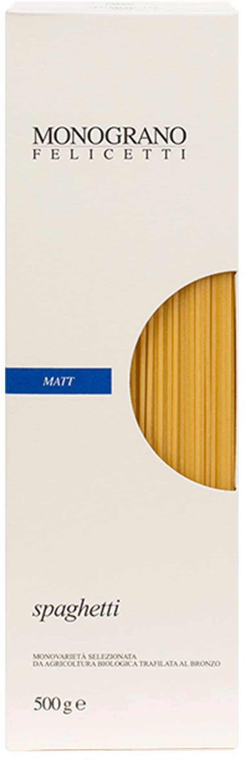 Ζυμαρικά Βιολογικά Monograno Felicetti Spaghetti Matt Organic 500g