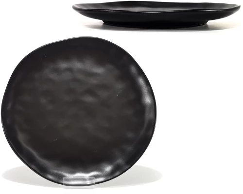 ArteLibre Πιάτο Φρούτων Μαύρο Ματ Πορσελάνη Φ26cm - 06510640 - inde.gr