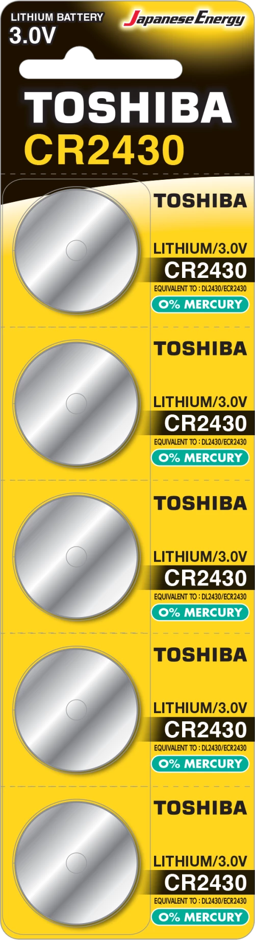 Toshiba CR2430 (blister 5 pcs) - CR2430 PW BP-5N