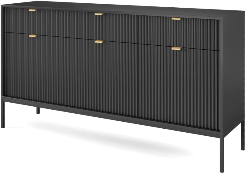 Μπουφές Nova Ανθρακί 154x39x83cm
