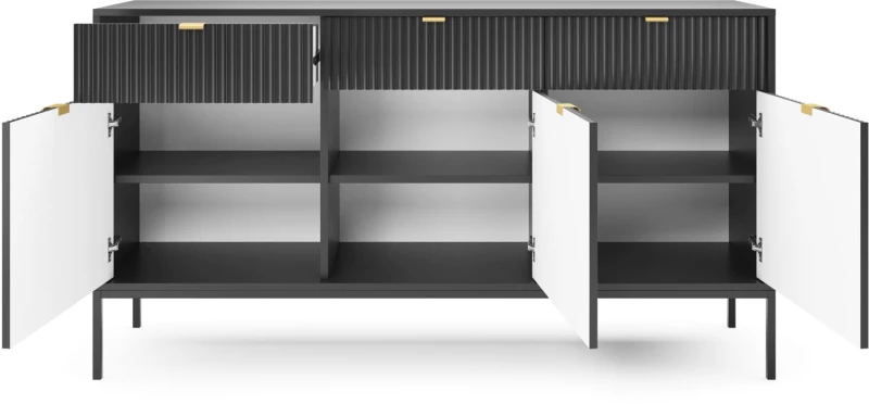 Μπουφές Nova Ανθρακί 154x39x83cm