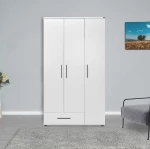 Ντουλάπα white Λευκό 103x187x52cm