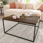 Τραπεζάκι Profil Καρυδί 80x42x80 cm