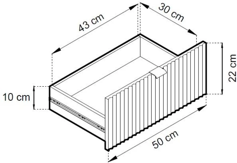 Τραπεζάκι Nova Ανθρακί+χρυσό 104x68x46cm