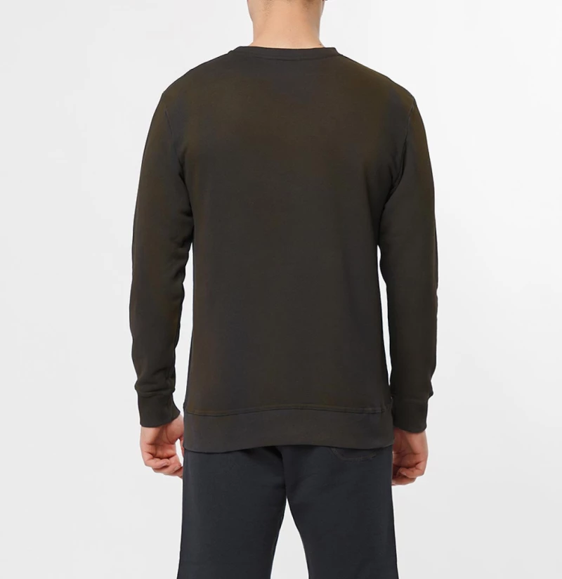 The Project Garments Acid Dye Organic Cotton Crew Neck Sweatshirt Meteorite