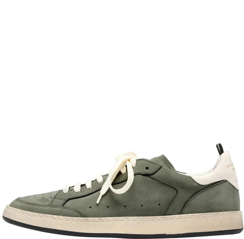 Officine Creative Kareem 010 Military Green Nubuck Sneakers