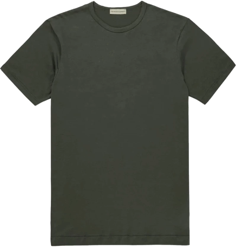 The Project Garments Crewneck Cotton Tailor Fit T-shirt Khaki