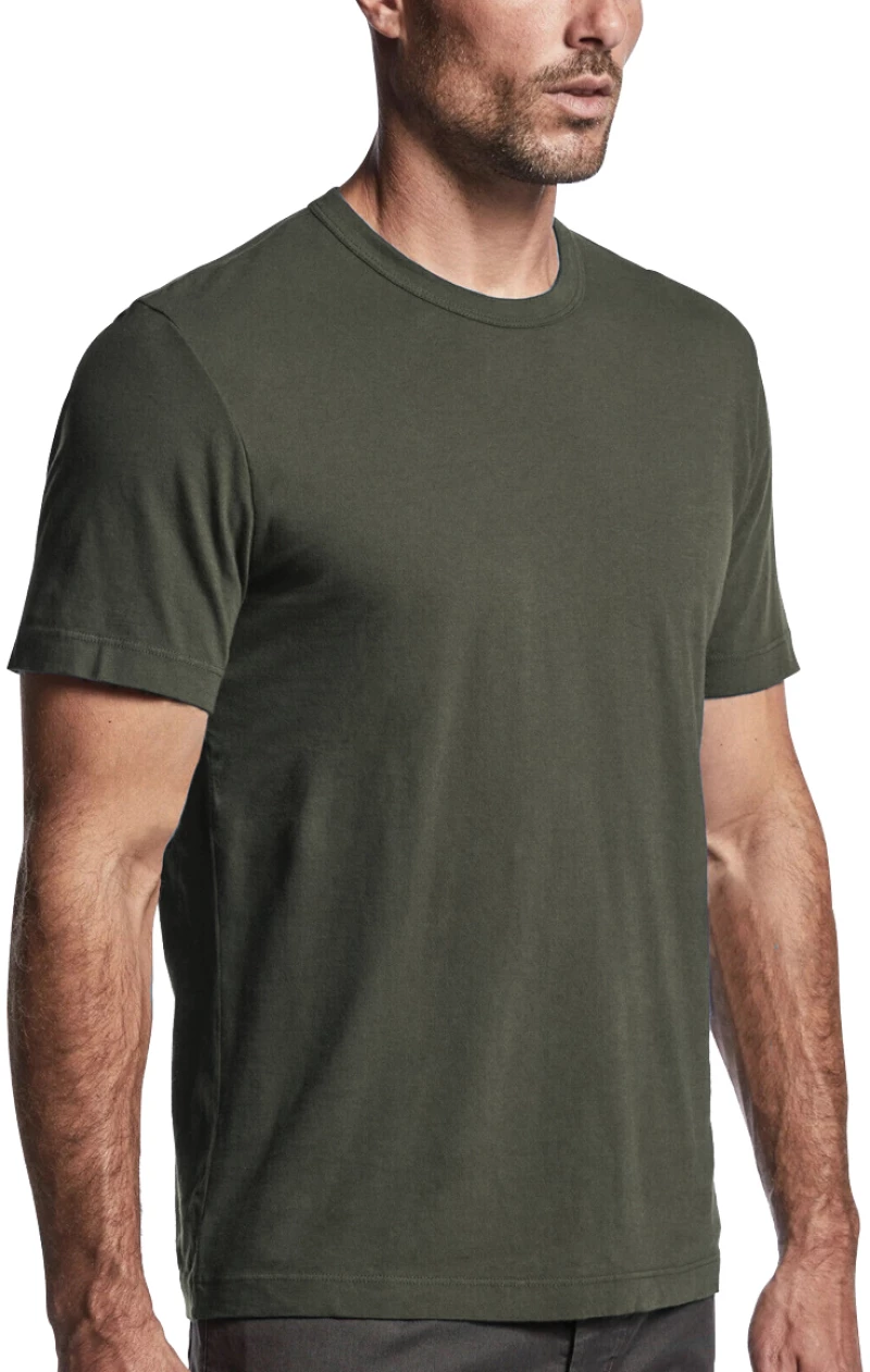 The Project Garments Crewneck Cotton Tailor Fit T-shirt Khaki