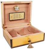 Πουροθήκη Υγραντήρας Πούρων Elie Bleu Cigar Humidor Medal Yellow