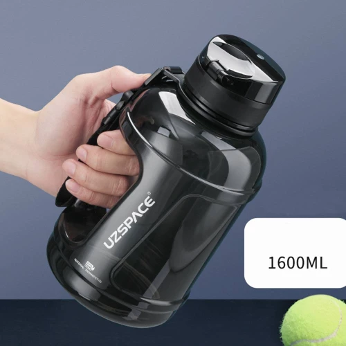 UZSPACE Stylish Unique Series Tritan water bottle 1600ml - 6066-BLACK