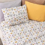 Σεντόνια Κούνιας Σετ Αλεπού Borea Home Textiles - Γκρι