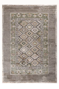Tzikas Carpets 39799-ΠΡΑΣΙΝΟ- ΜΕΝΤΑ Χαλί ELEMENTS 133x190