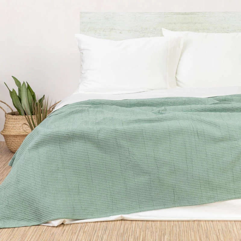 Κουβέρτα Πικέ Waffle Υπέρδιπλη Borea Home Textiles - Λιλά