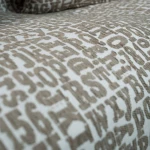 Διακοσμιτικό Ριχτάρι Letters 02 Teoran Μονοθέσιο 180x150cm