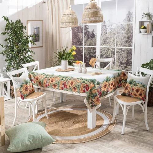 Τραπεζομάντηλο Sunflower Teoran 140x180cm