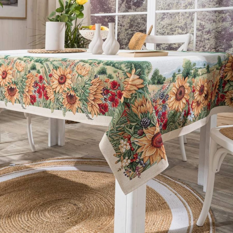 Τραπεζομάντηλο Sunflower Teoran 140x180cm
