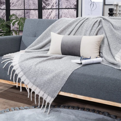 Ριχτάρι-Κουβέρτα Καναπέ Mohair 11 Teoran 130 x 150cm